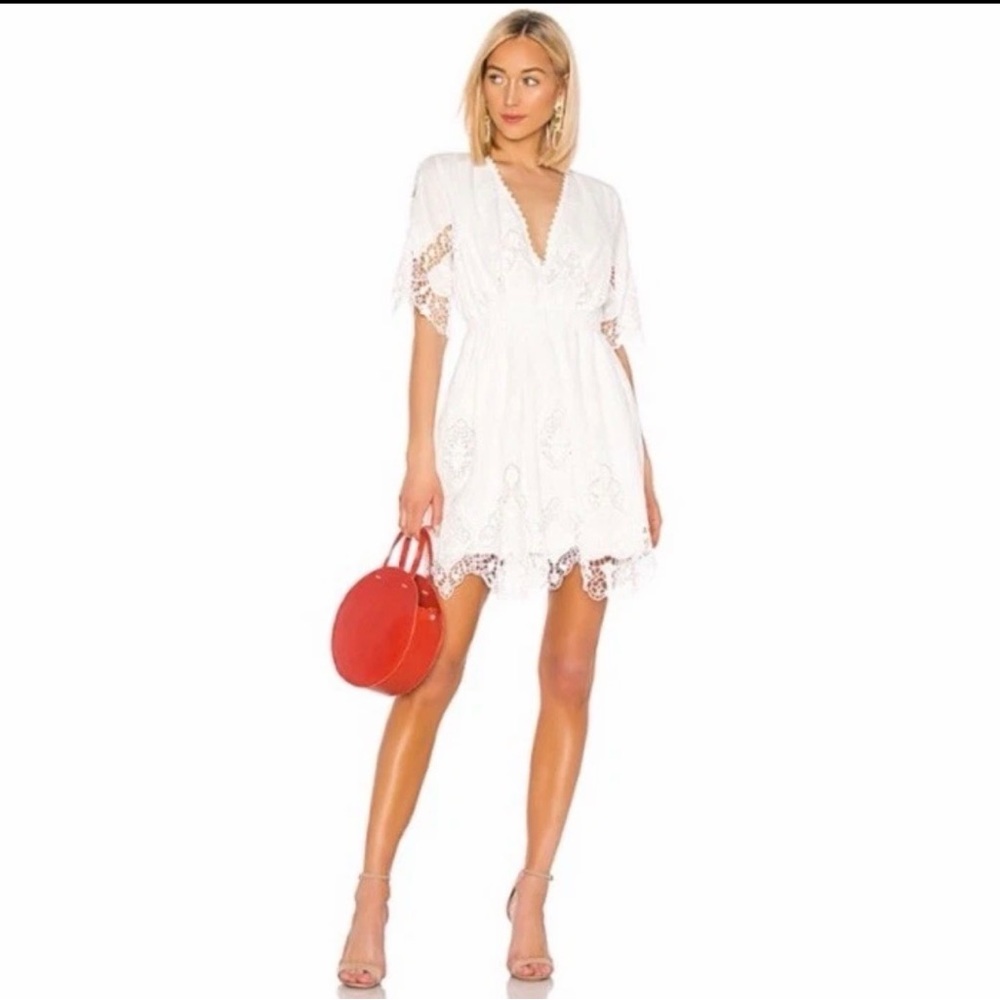 The Jetset Diaries Limelight Dress in ivory white